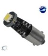 GloboStar® BA9S - T4W 22000   Λάμπα Αυτοκινήτου Can LED Bus με 1 SMD 5050 12 Volt 2.52W 24 lm 120° Ψυχρό Λευκό 6000K
